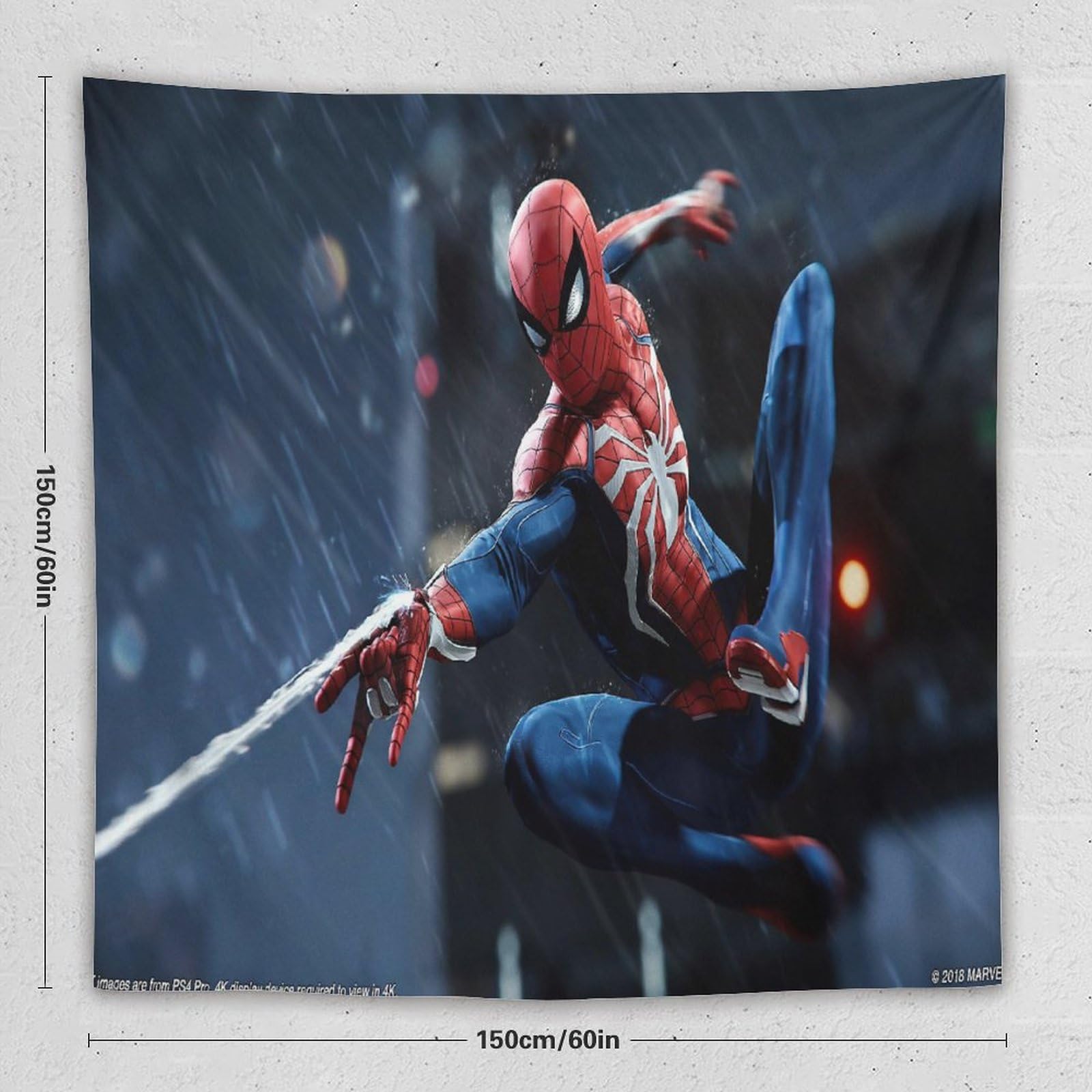 Amazon.co.jp: スパイダーマンspider-manですタペストリーの壁掛け